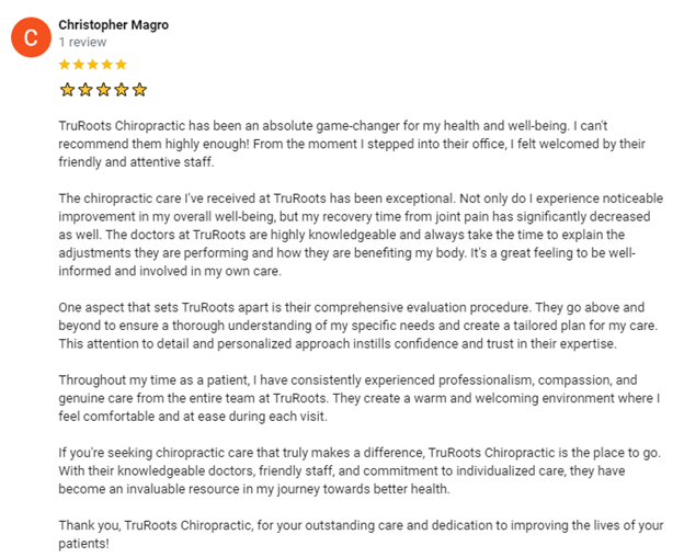 Chiropractic Mt. Juliet TN Christopher Testimonial